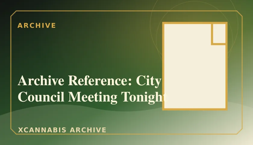 Archive Reference: City Council Meeting Tonight featured image