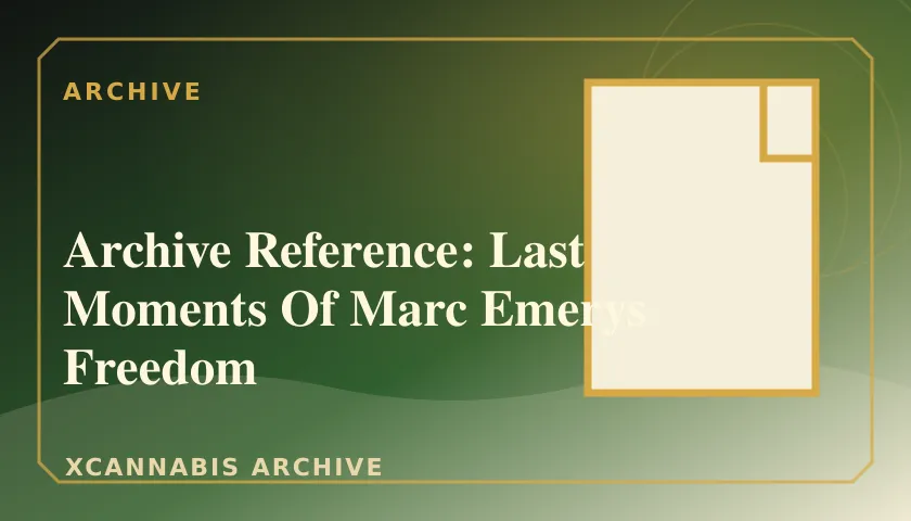 Archive Reference: Last Moments Of Marc Emerys Freedom featured image