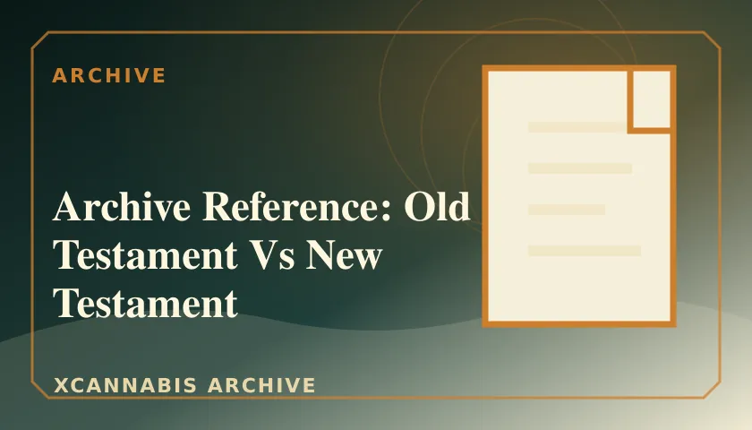 Archive Reference: Old Testament Vs New Testament featured image