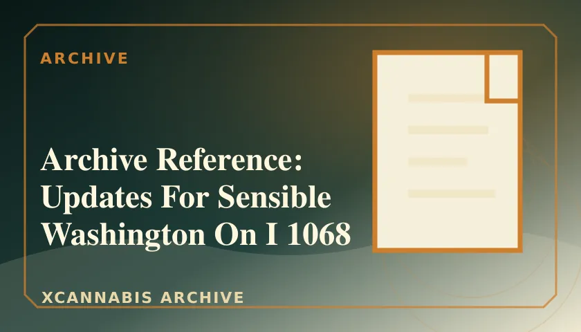 Archive Reference: Updates For Sensible Washington On I 1068 featured image