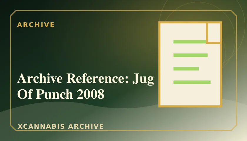 Archive Reference: Jug Of Punch 2008 featured image