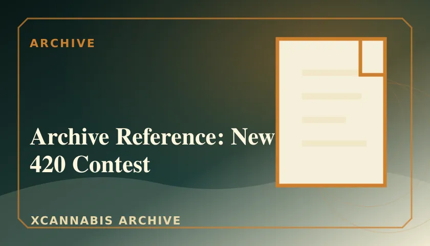 Archive Reference: New 420 Contest featured image